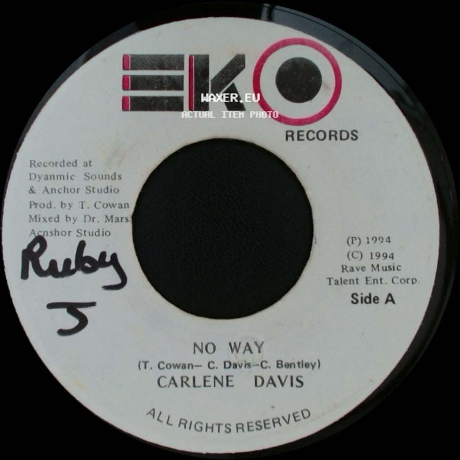 Carlene Davis / Talent Crew - No Way / The Version side A