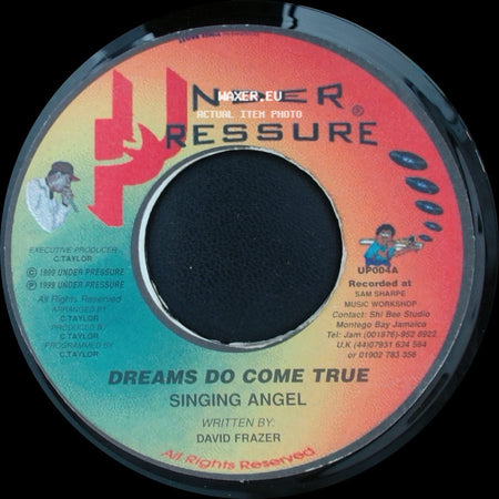Singing Angel - It's Too Late / Dreams Do Come True side B