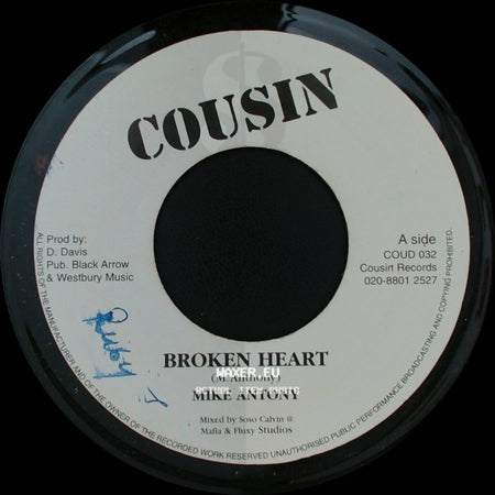 Mike Antony / Mafia & Fluxy - Broken Heart / Version side A