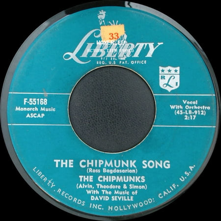 David Seville / The Chipmunks - Almost Good / The Chipmunk Song side B