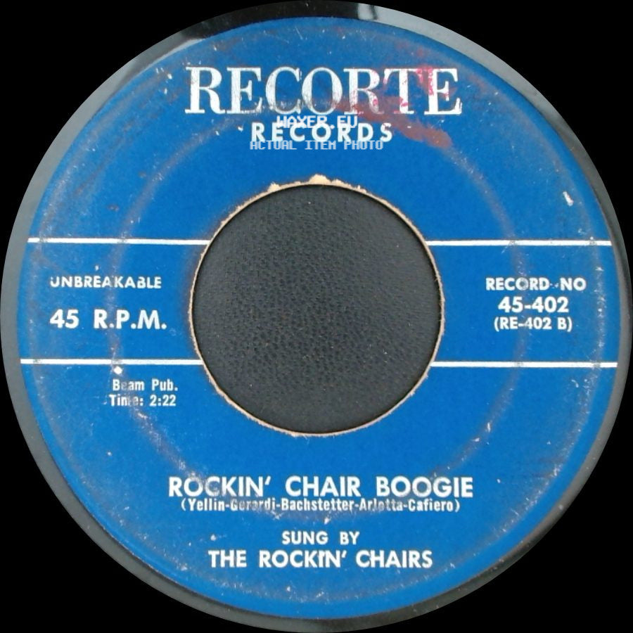 The Rockin' Chairs - A Kiss Is A Kiss / Rockin' Chair Boogie side B