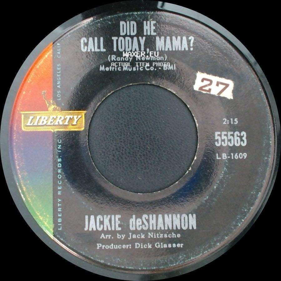 Jackie Deshannon - Needles And Pins / Did He Call Today, Mama? side B