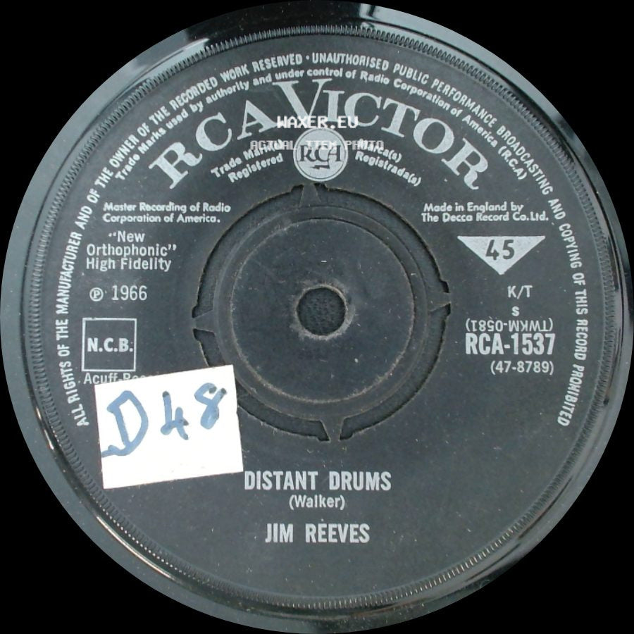 Jim Reeves - Distant Drums (Walker) / Old Tige side A
