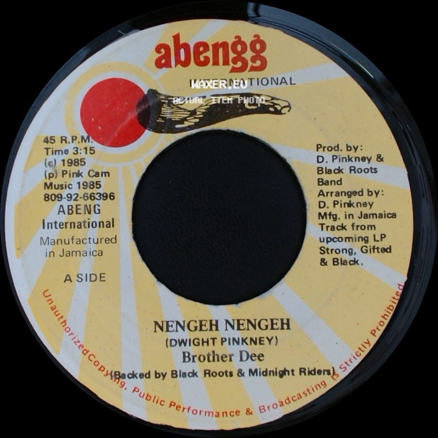 Brother Dee / Black Roots Band - Nengeh Nengeh / Nengeh Version side A