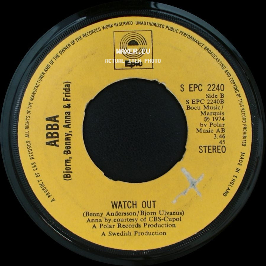 Abba - Waterloo / Watch Out side B