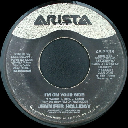 Jennifer Holliday - I'm On Your Side / More 'n' More side A