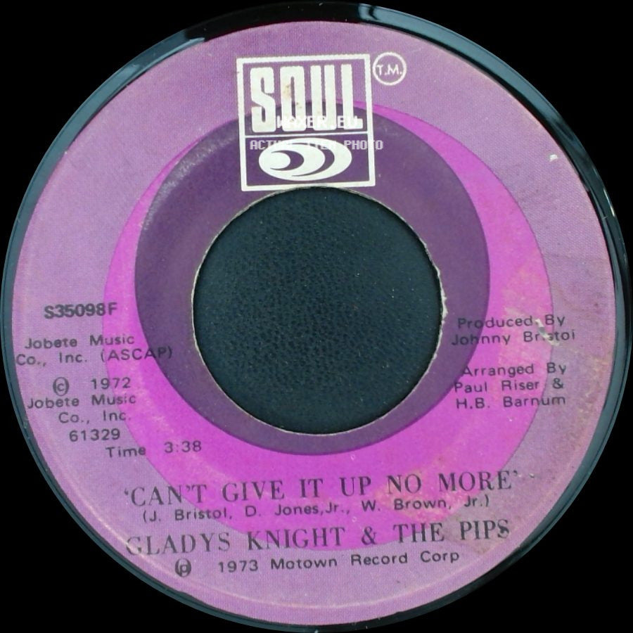 Gladys Knight & The Pips - Can't Give It Up No More / Neither One Of Us (Wants To Be The First To Say Goodbye) side A