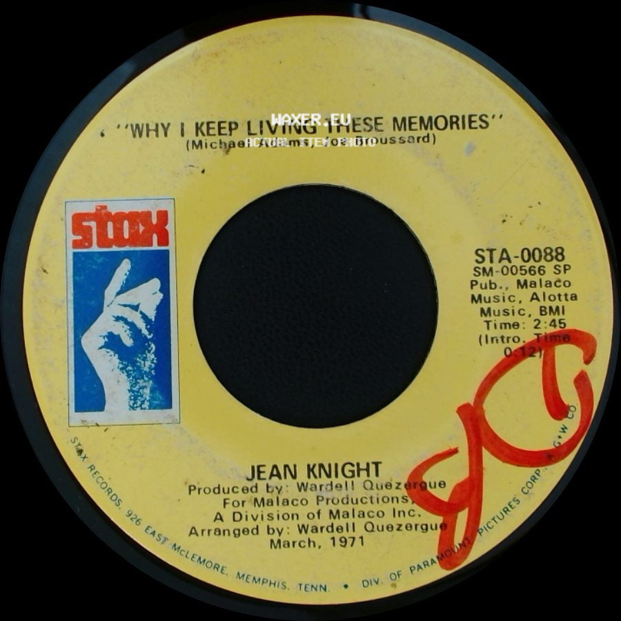 Jean Knight - Why I Keep Living These Memories / Mr. Big Stuff side A