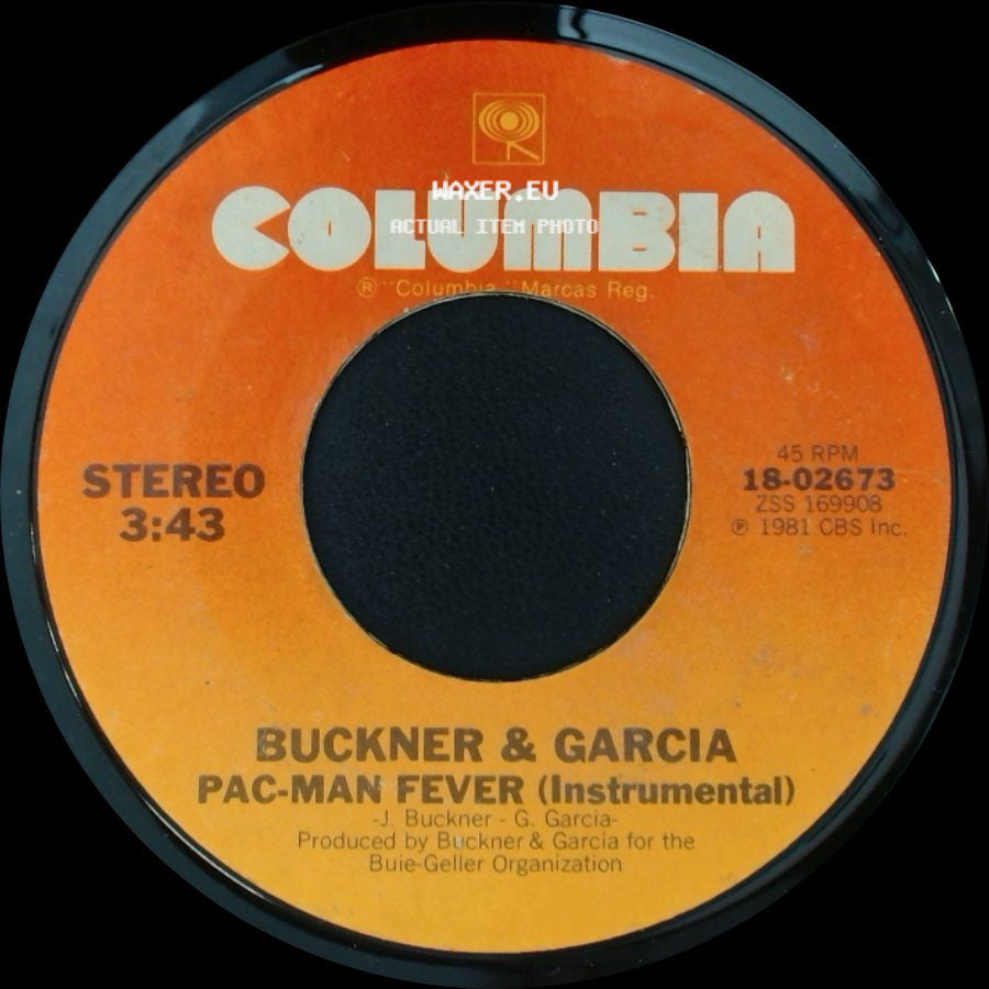 Buckner & Garcia - Pac-Man Fever / Pac-Man Fever (Instrumental) side B