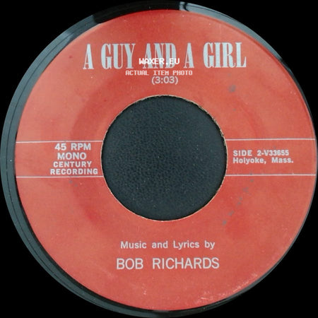 Bob Richards - Jo-Ann / A Guy And A Girl side B