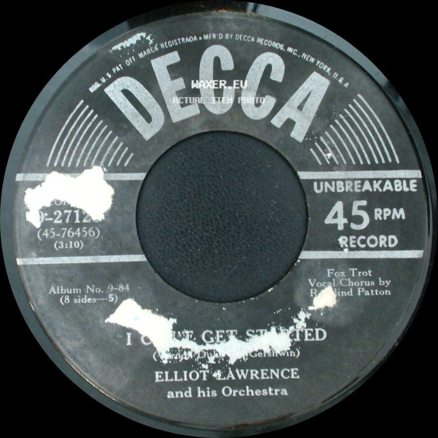 Elliot Lawrence And His Orchestra - East Of The Sun (And West Of The Moon) / I Can't Get Started side B