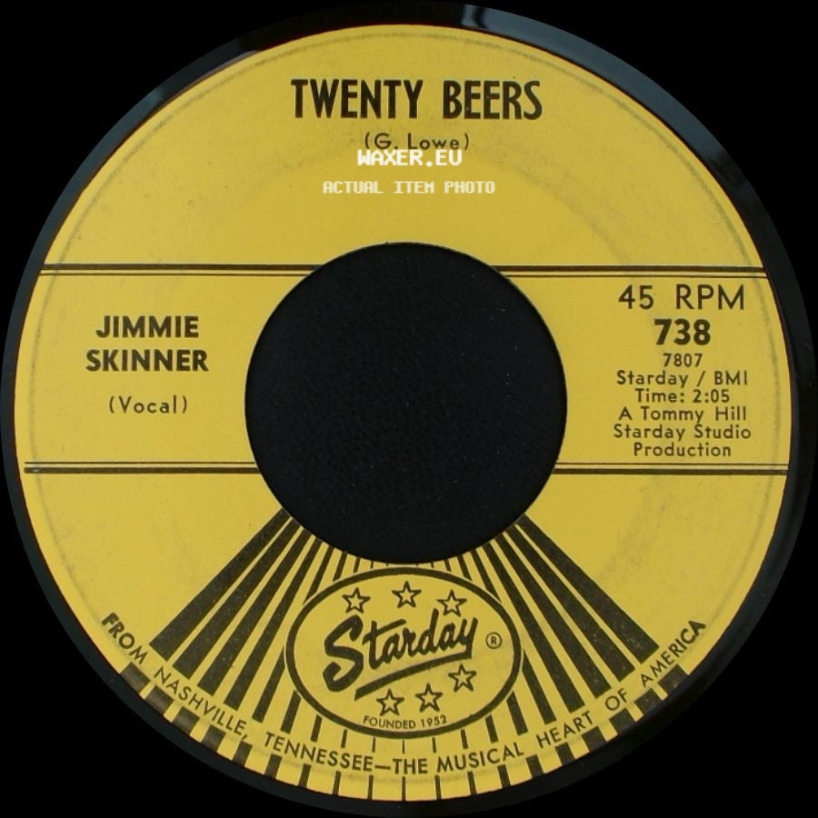 Jimmie Skinner / Skinner Jimmie - Twenty Beers / To Tell The World side A