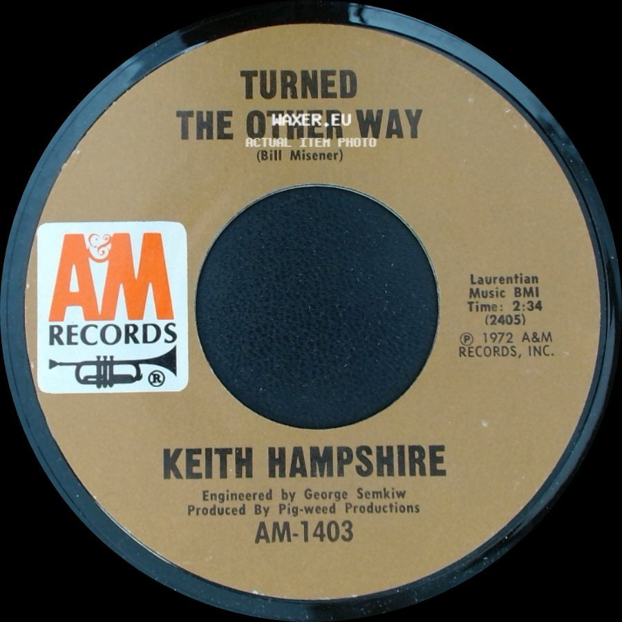 Keith Hampshire - Daytime Night-Time / Turned The Other Way side B