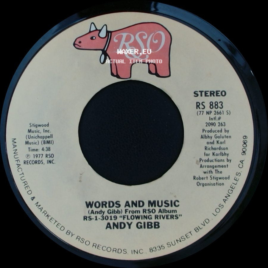 Andy Gibb - Words And Music / (Love Is) Thicker Than Water side A