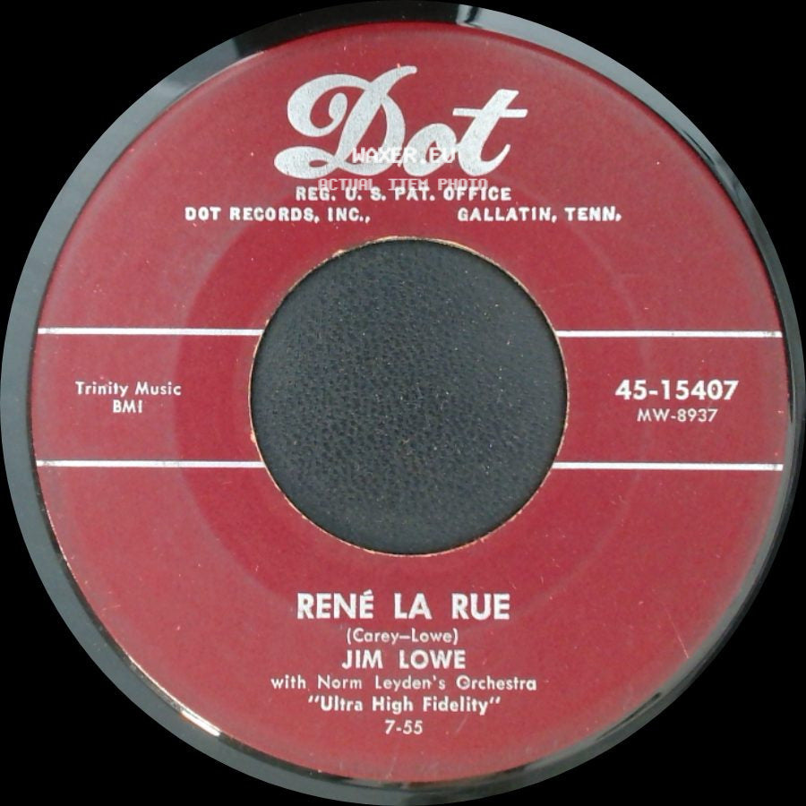 Jim Lowe - René La Rue / Maybellene side A