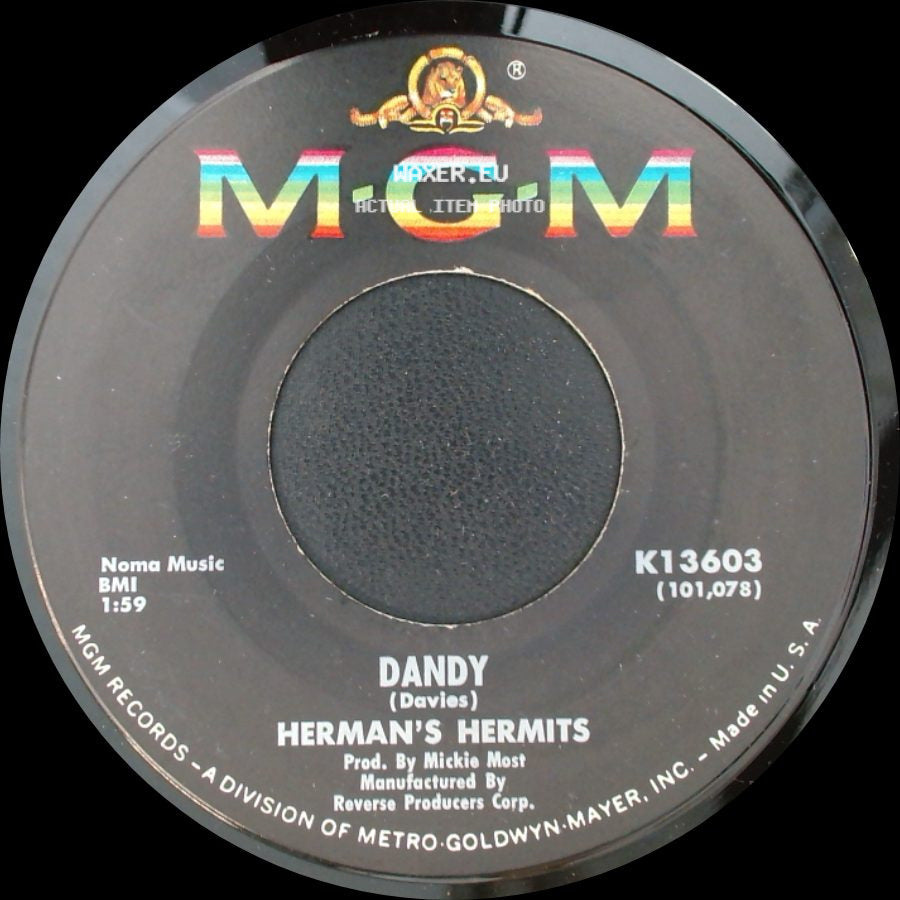 Herman's Hermits - Dandy / My Reservation's Been Confirmed side A