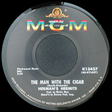 Herman's Hermits - A Must To Avoid / The Man With The Cigar side B