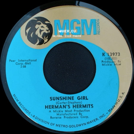 Herman's Hermits - Sunshine Girl / Nobody Needs To Know side A
