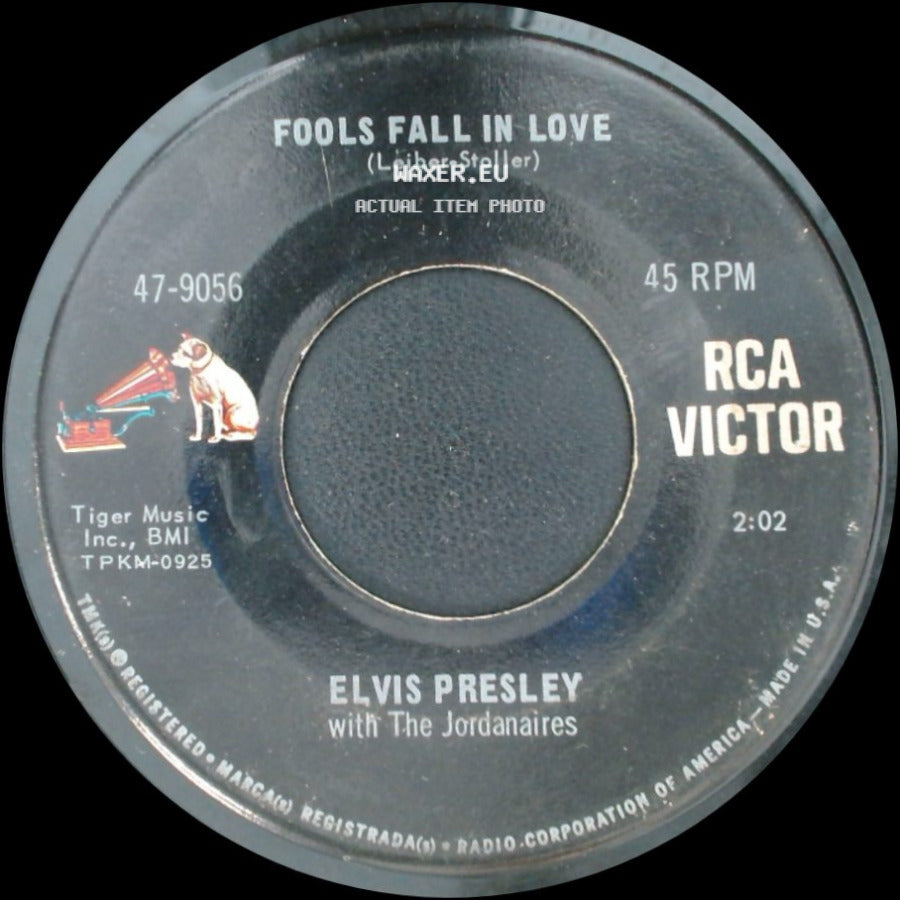 Elvis Presley With The Jordanaires / Elvis Presley With The Jordanaires And The Imperials Quartet - Fools Fall In Love / Indescribably Blue side A