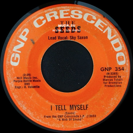 The Seeds - Can't Seem To Make You Mine / I Tell Myself side B
