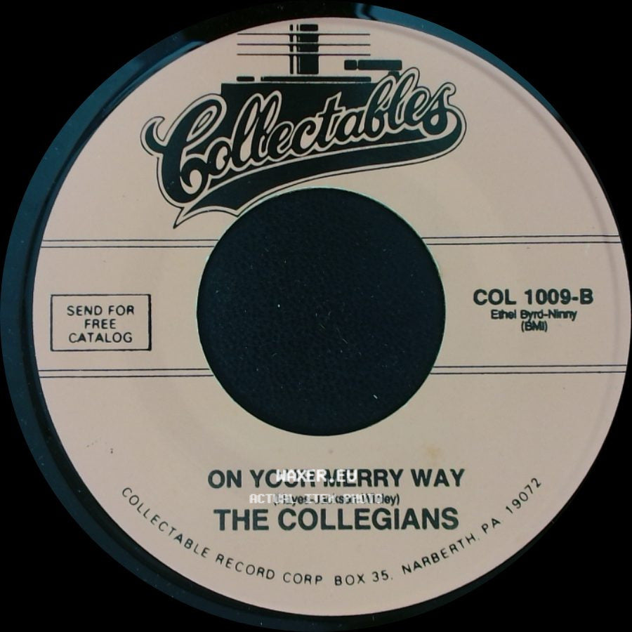The Collegians - On Your Merry Way / Zoom Zoom Zoom side A