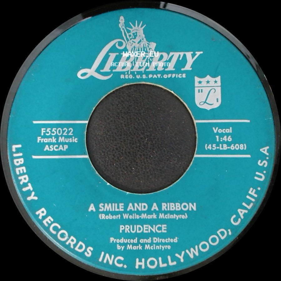 Patience & Prudence / Prudence - Tonight You Belong To Me / A Smile And A Ribbon side B