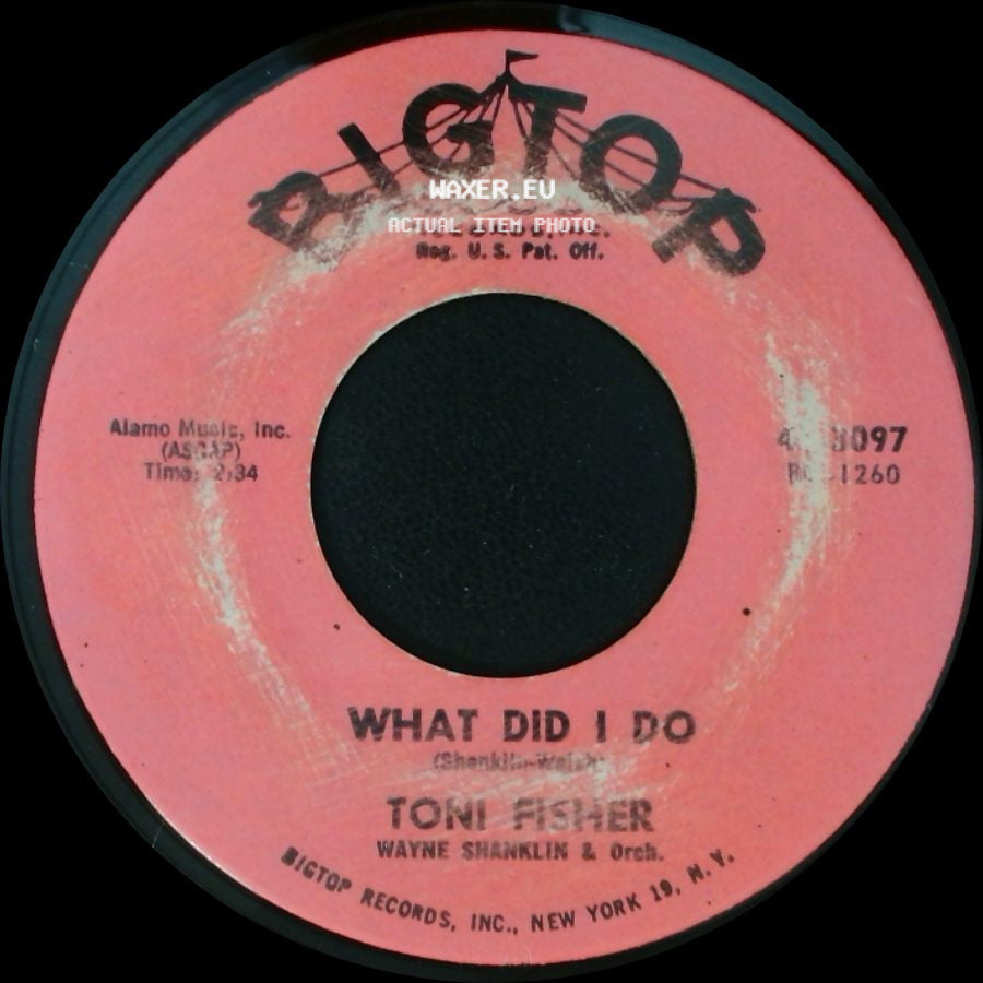 Toni Fisher - What Did I Do / West Of The Wall side A
