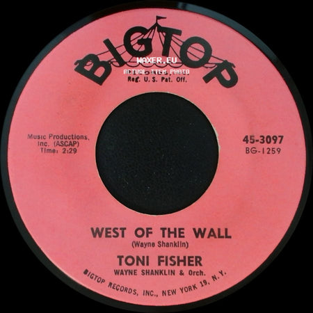 Toni Fisher - What Did I Do / West Of The Wall side B