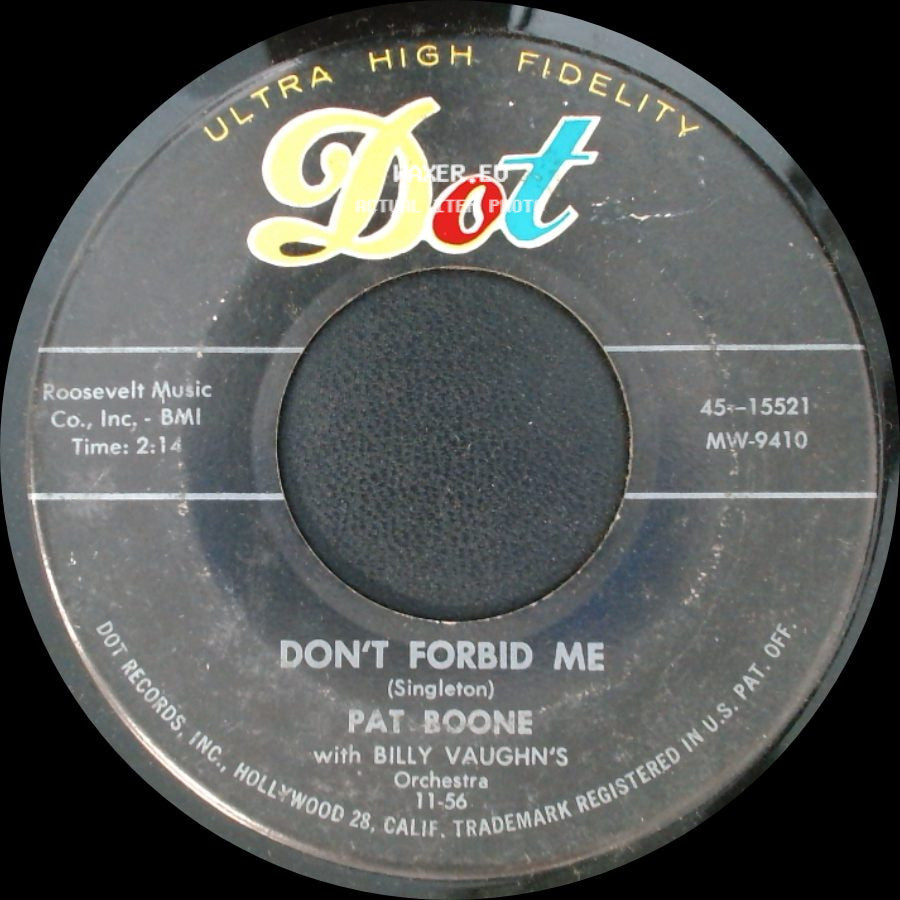 Pat Boone - Don't Forbid Me / Anastasia side A