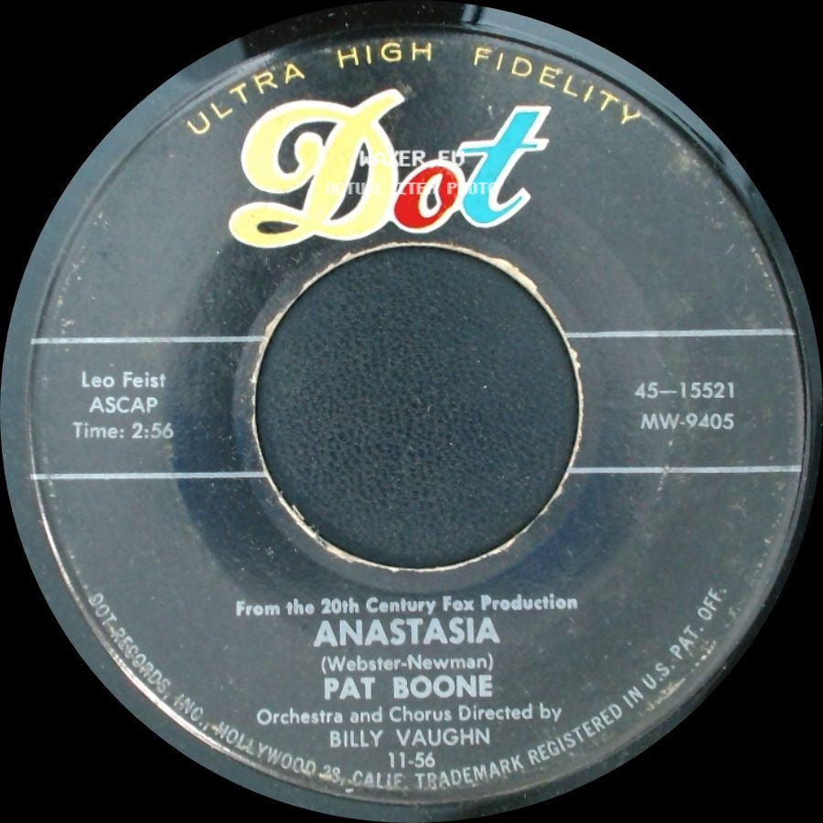Pat Boone - Don't Forbid Me / Anastasia side B