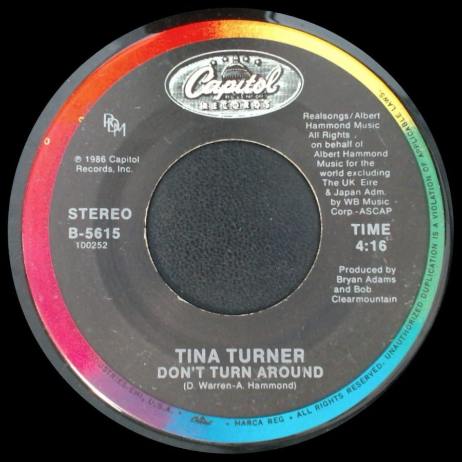 Tina Turner - Don't Turn Around / Typical Male side A