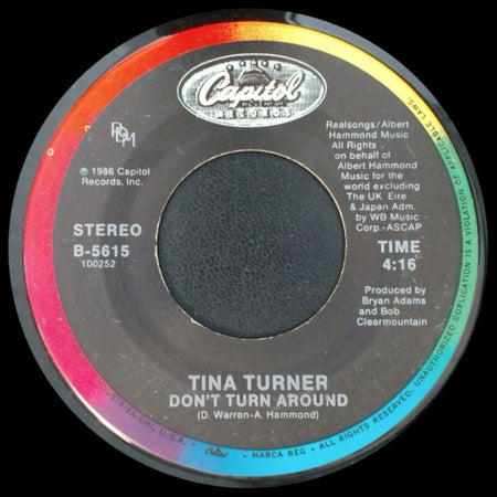 Tina Turner - Don't Turn Around / Typical Male side A