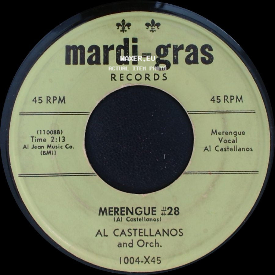 Al Castellanos And Orch. - The Speak Up Mambo / Merengue #28 side B