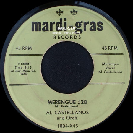 Al Castellanos And Orch. - The Speak Up Mambo / Merengue #28 side B