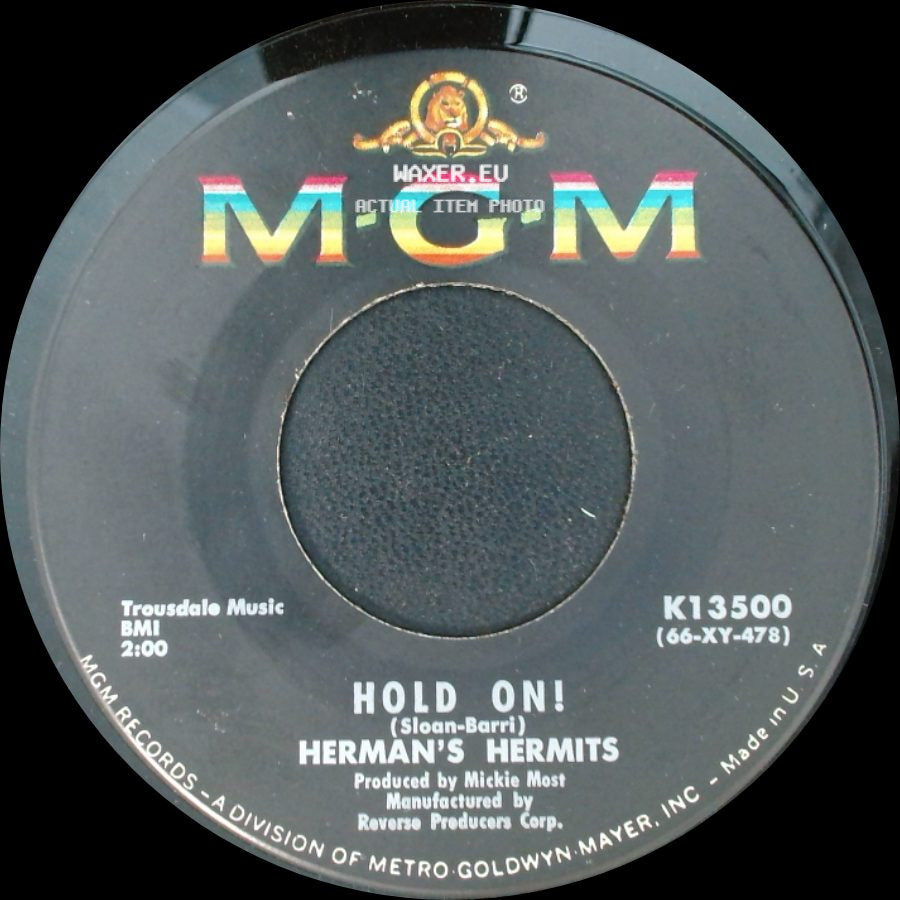 Herman's Hermits - Hold On! / Leaning On The Lamp Post side A