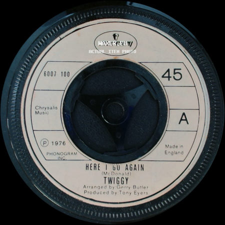 Twiggy - Here I Go Again / In Love Together side A
