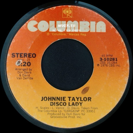 Johnnie Taylor - You're The Best In The World / Disco Lady side B