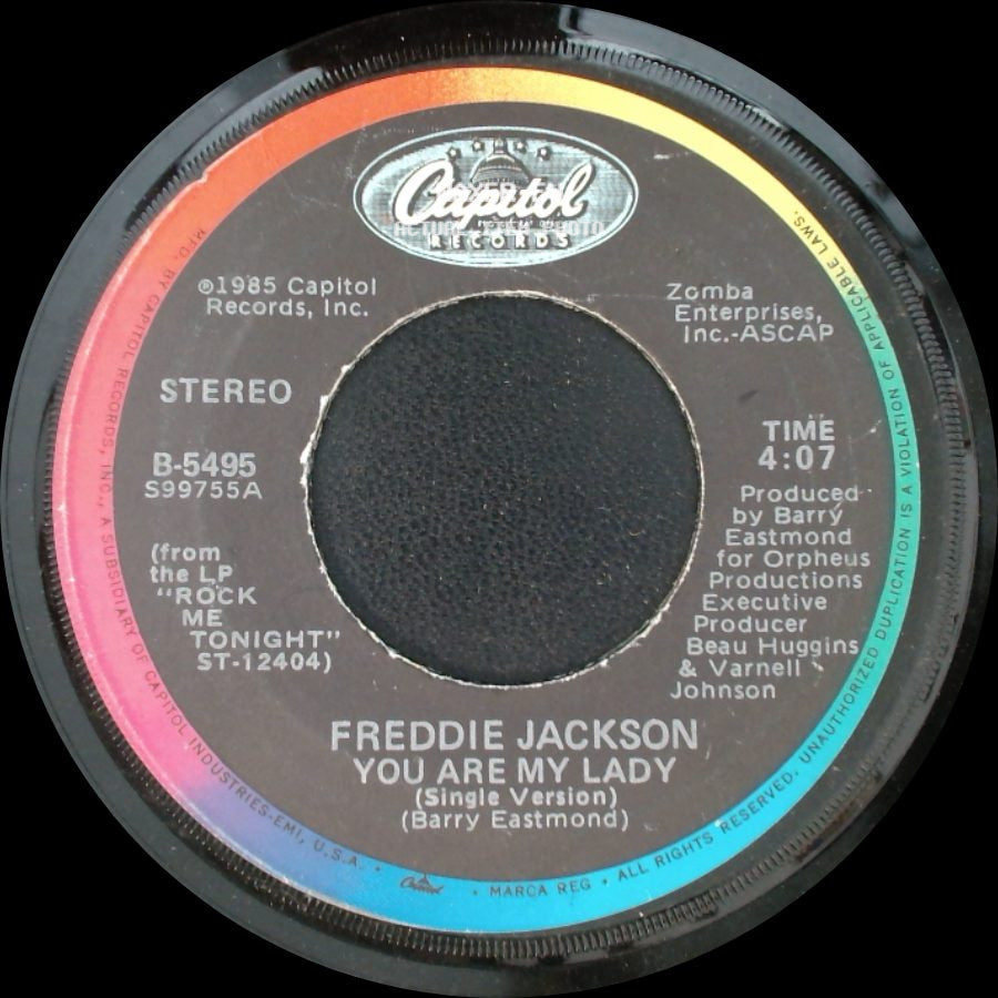 Freddie Jackson - I Wanna Say I Love You / You Are My Lady (Single Version) side B
