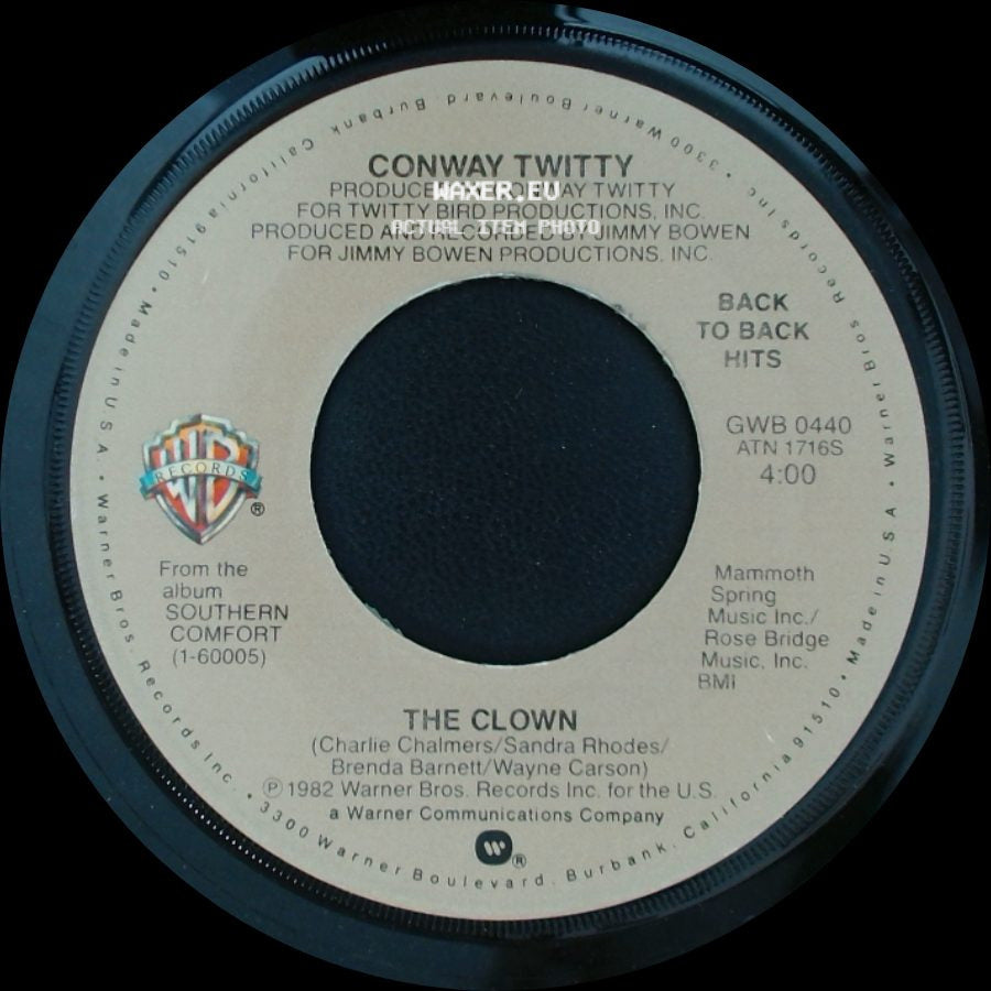Conway Twitty - Slow Hand / The Clown side B