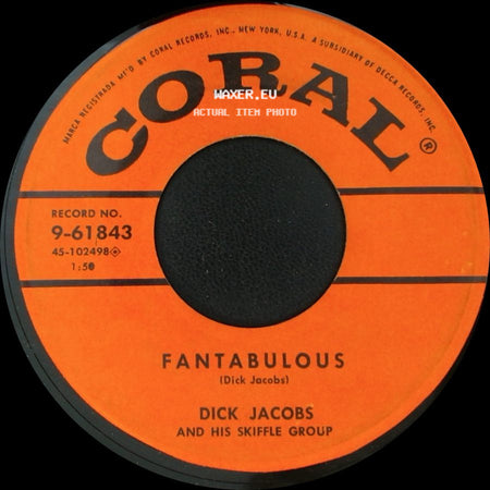 Dick Jacobs And His Skiffle Group - An African's Prayer / Fantabulous side B