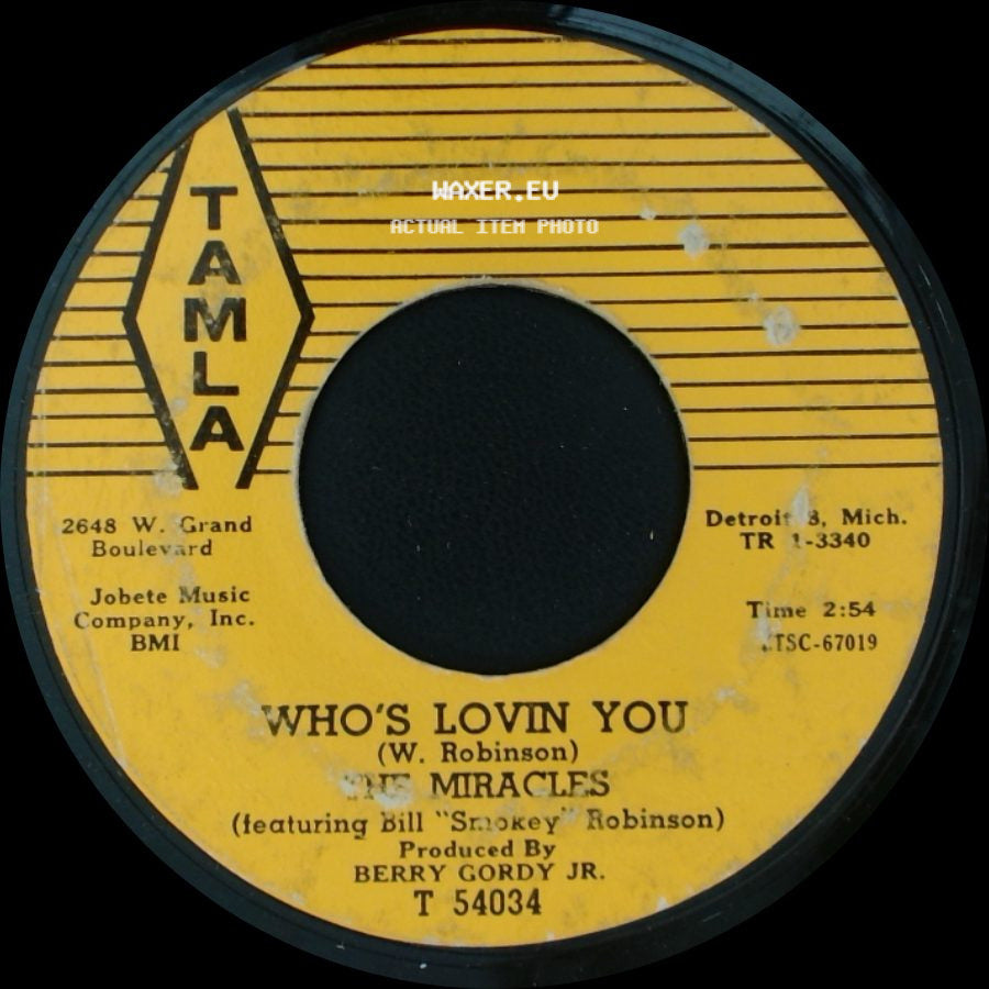 The Miracles - Who's Lovin You / Shop Around side A
