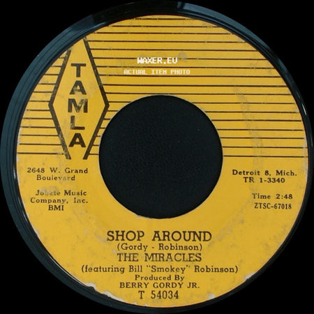 The Miracles - Who's Lovin You / Shop Around side B