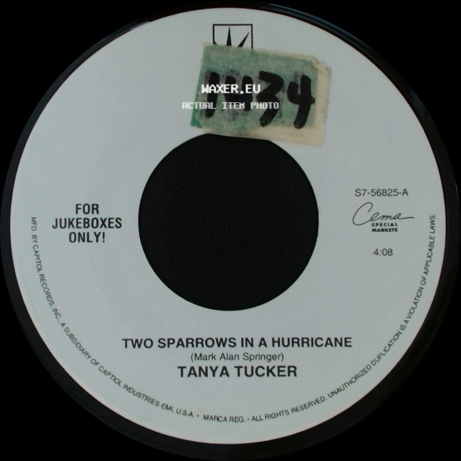 Tanya Tucker - Danger Ahead / Two Sparrows In A Hurricane side B