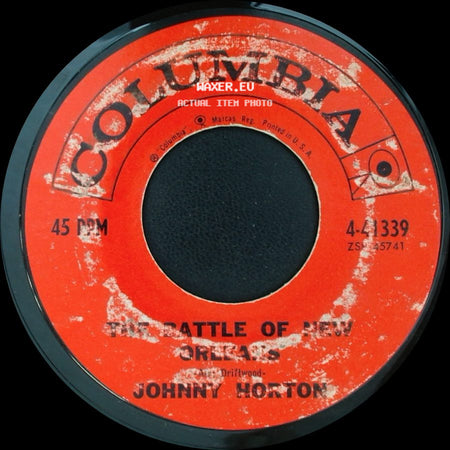 Johnny Horton - All For The Love Of A Girl / The Battle Of New Orleans side B
