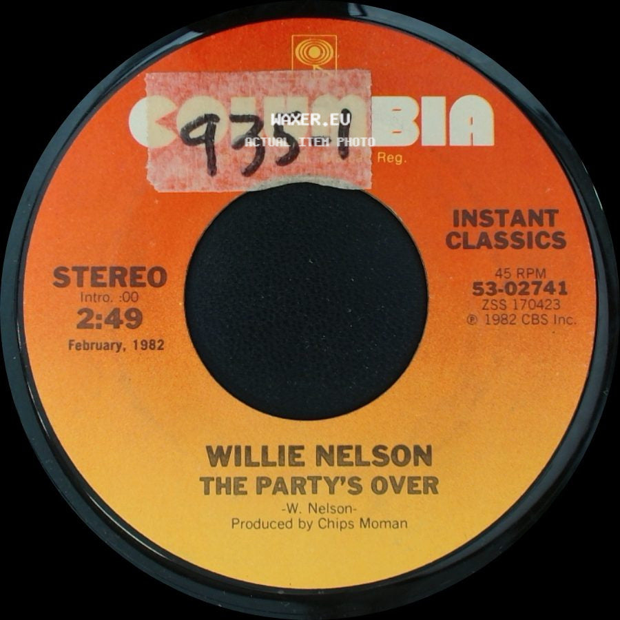 Willie Nelson - Always On My Mind / The Party's Over side B