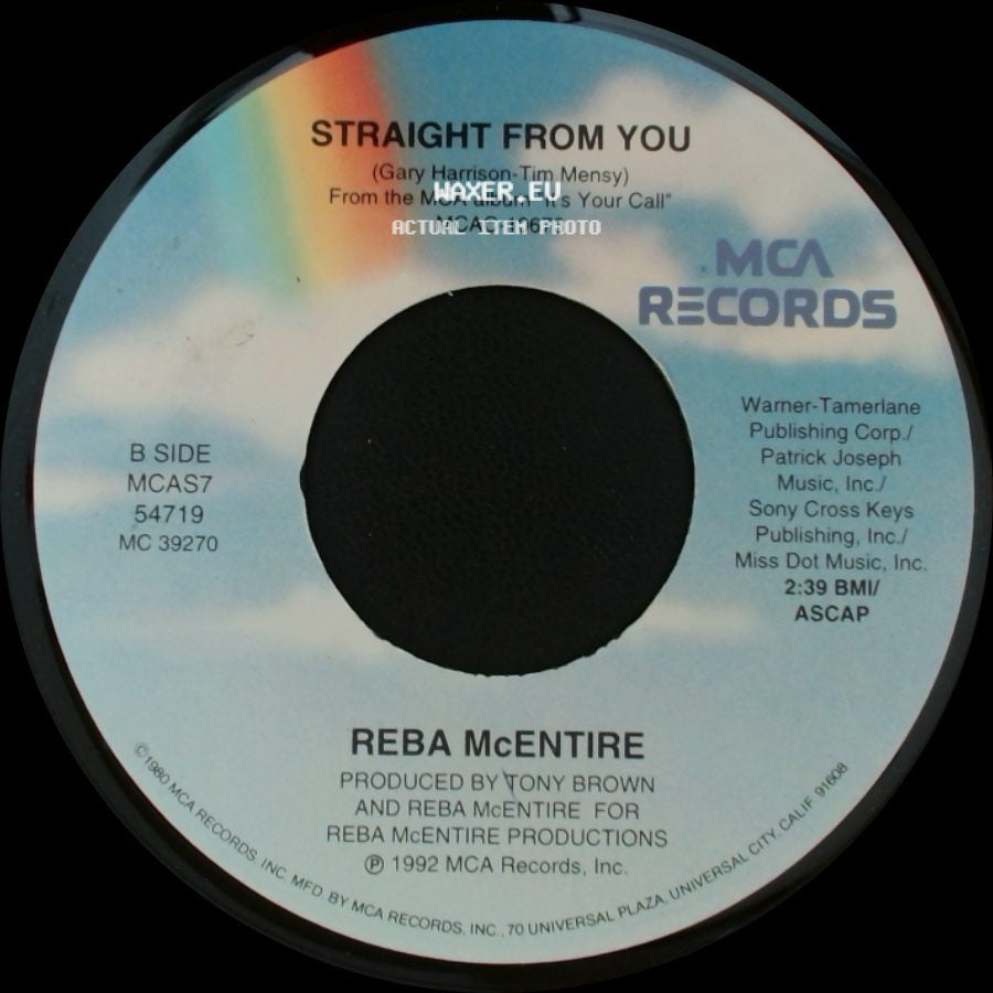 Reba Mcentire - Does He Love You / Straight From You side B