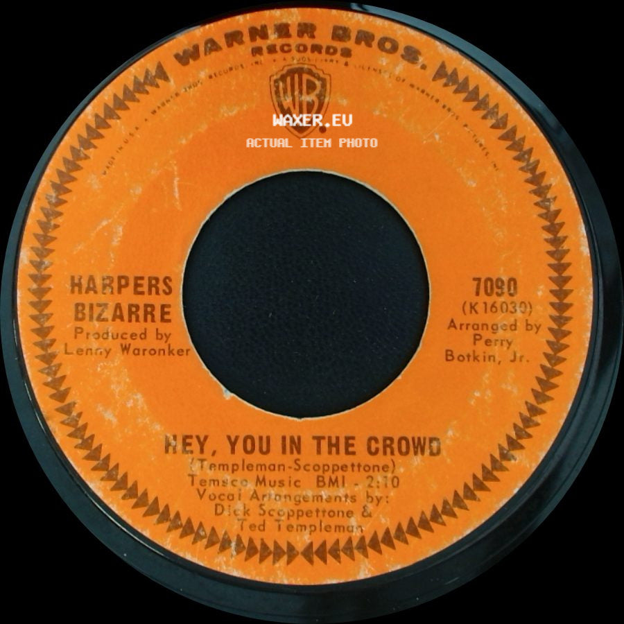 Harpers Bizarre - Hey, You In The Crowd / Chattanooga Choo Choo side A