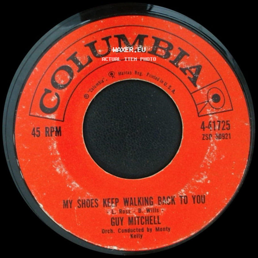 Guy Mitchell - My Shoes Keep Walking Back To You / Silver Moon Upon The Golden Sands side A