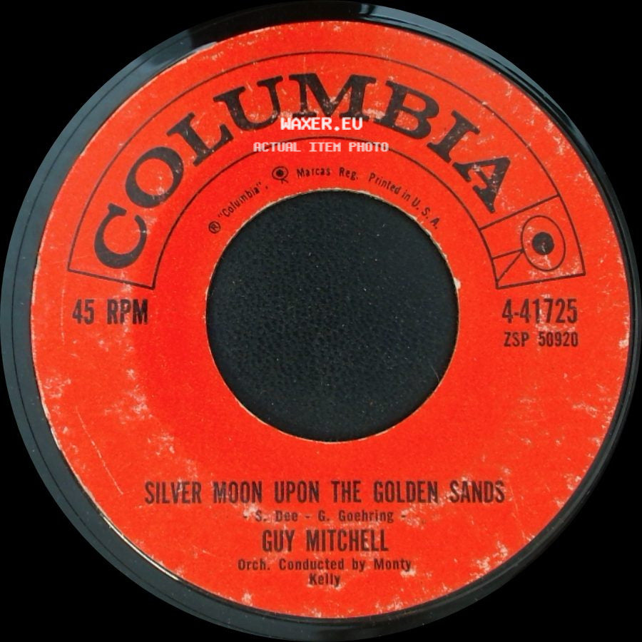 Guy Mitchell - My Shoes Keep Walking Back To You / Silver Moon Upon The Golden Sands side B