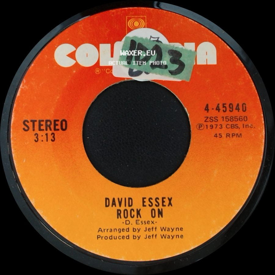David Essex - On And On / Rock On side B